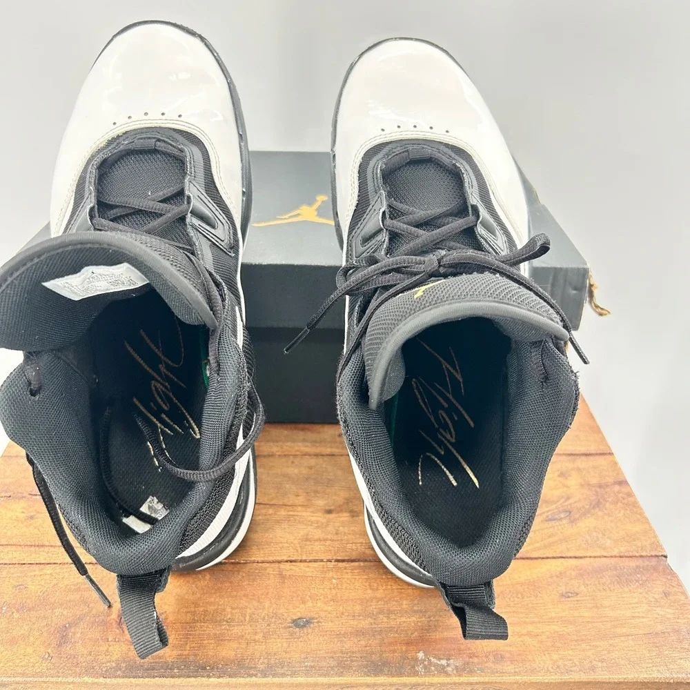 Jordan Max Aura‎ 5 Mens Basketball Shoes Black White Gold DZ4353-101